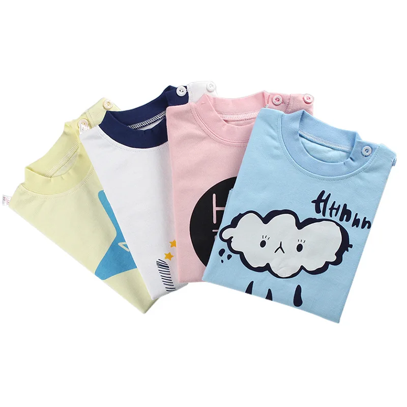 High Quality 100% Cotton baby clothing set Toddlers children boys girls 2 pcs star Print Hot sale-Pink 0-6y | Детская одежда и