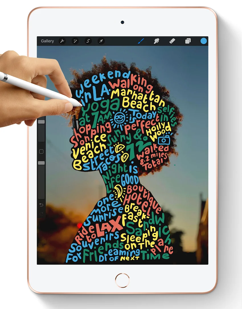 Apple iPad Mini 5 7," retina дисплей A12 чип TouchID супер портативный поддержка Apple карандаш IOS планшет супер тонкий