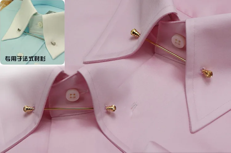 Лидер продаж модная деловая Мужская рубашка воротник булавка зажим для галстука