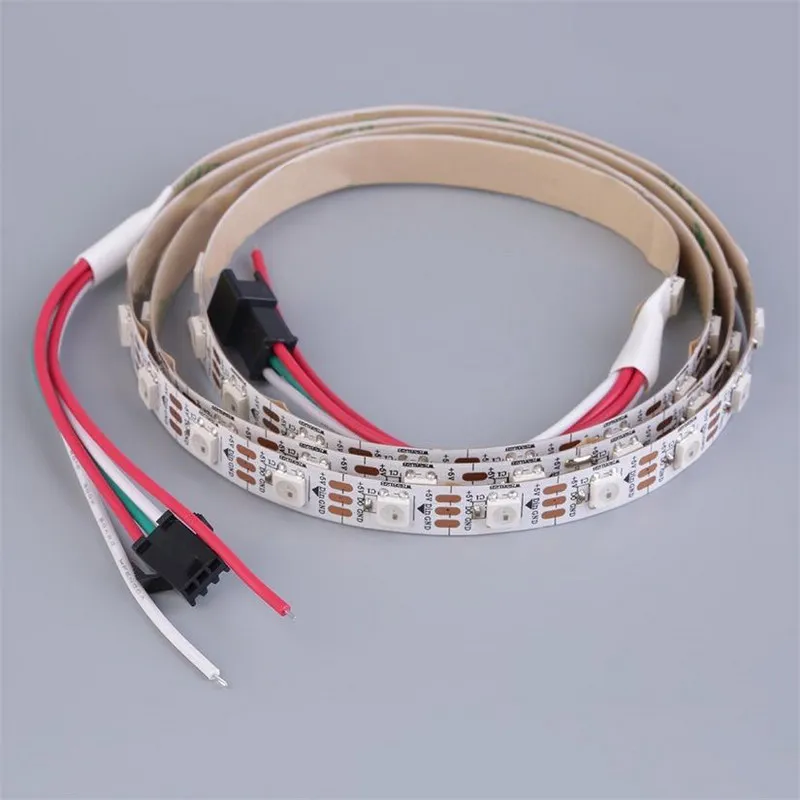 1 м 60 светодиодный s WS2812B 5050 RGB полосы светильник белый корпус лампы вечерние