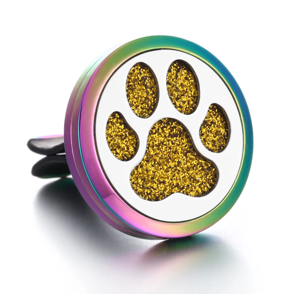 Aromatherapy Jewelry Car Air Freshener Tree of Life Paw Magnetic Essential Oil Diffuser Vent Clip Aromatherapy Perfume Locket