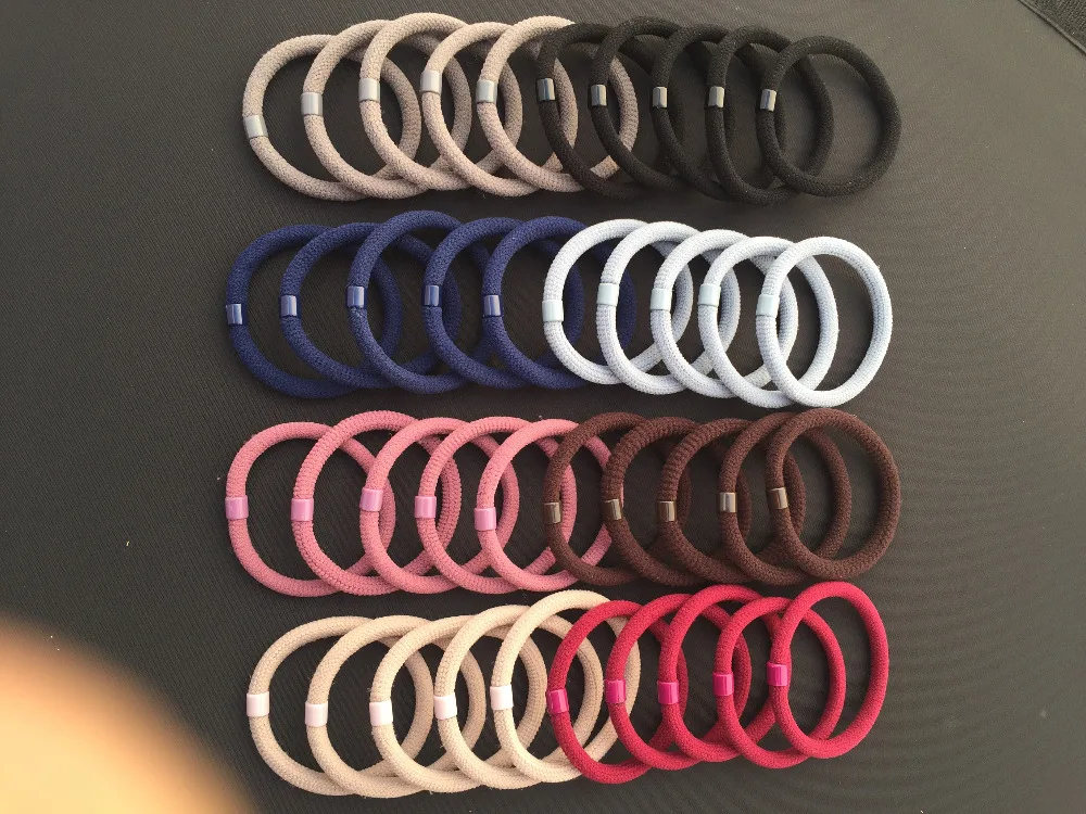 Женские эластичные резинки для волос 12 шт./упак. 8 однотонных цветов|rubber band|hair