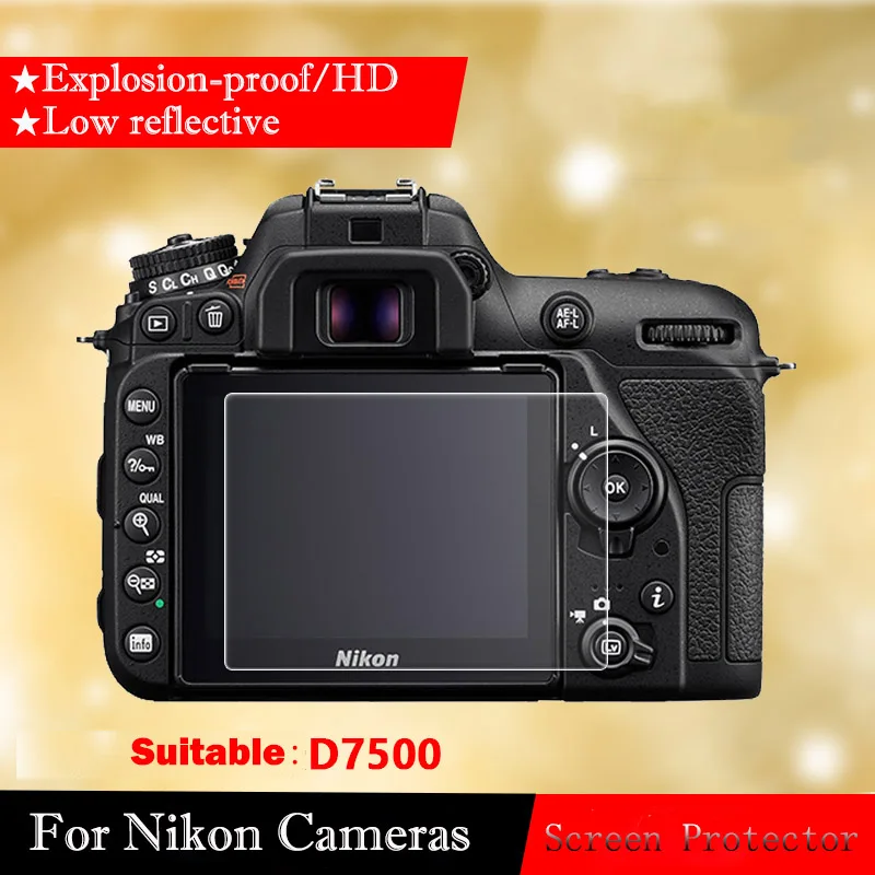 Защитная пленка из закаленного стекла для камеры Nikon D7500 защитная D7500|screen protector for