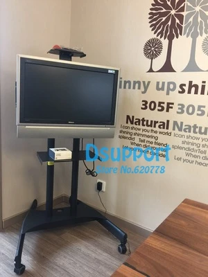 32 ~ 70 дюймов цельный подвал с тележкой плоский светодиодный жк экран плазменная