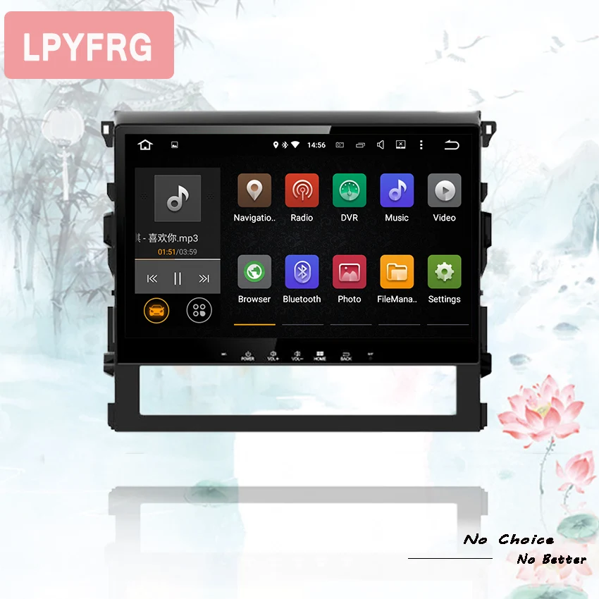 Автомобильный DVD плеер с GPS android 10 1024*600 для Toyota Land Cruiser 200 LC200 2016 2019|Автомагнитолы| |