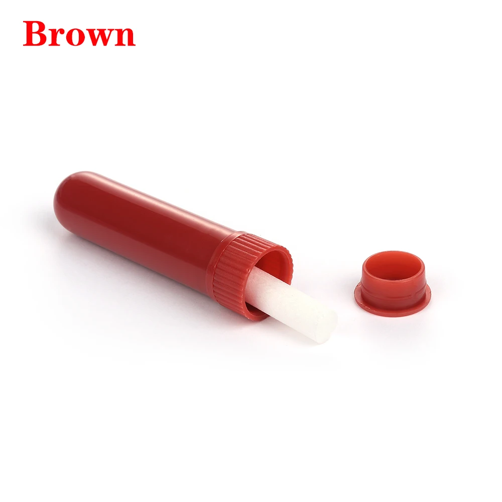 Шоколад 3 шт./компл. диффузор для ароматерапии, Пустые контейнеры для носовых ингаляторов палочки пустые трубы 12 шт. хлопок Фитили дополнительный Портативный 12 Цвета - Цвет: Шоколад