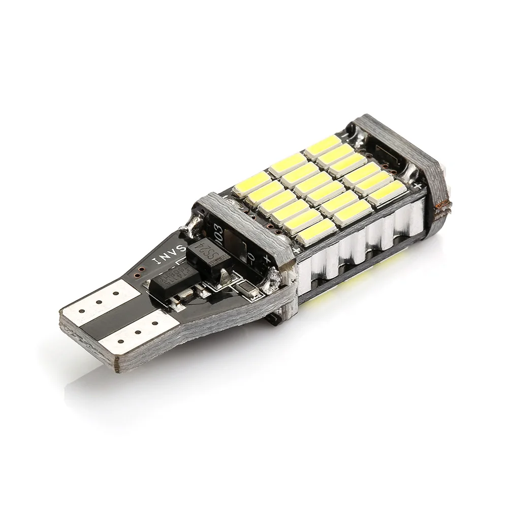 2 шт. супер яркий T15 W16W 921 45 SMD светодиодный 4014 Авто Canbus обратный светильник Реверсивный светильник ing Back up лампа