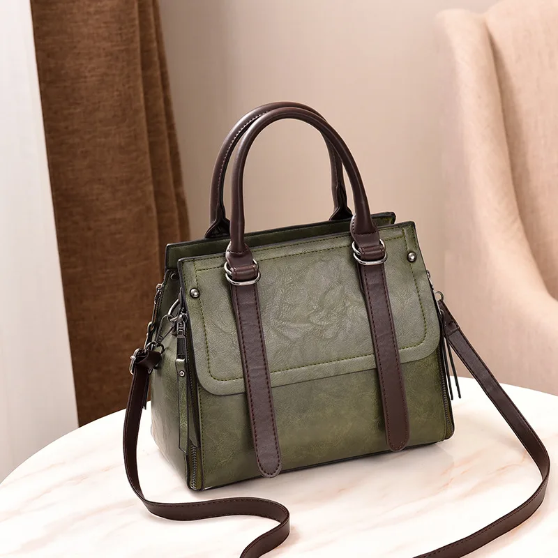 Women Bag Vintage Casual Tote Fashion Messenger Bags Shoulder student Handbag Purse Wallet Leather 2019 New | Багаж и сумки
