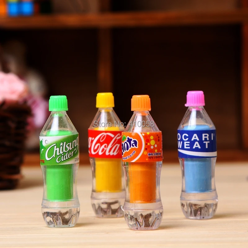 Набор ластиков для школьных принадлежностей со скидкой 4 штуки ластика колы в