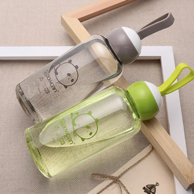 Cartoon children 400ml my water bottle Lovely garrafas copo com canudo botle plastic bootle botella de agua sport drinking drink | Дом и сад