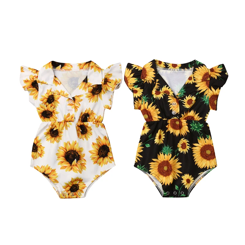 Лидер продаж боди для маленьких девочек желтая футболка с изображением