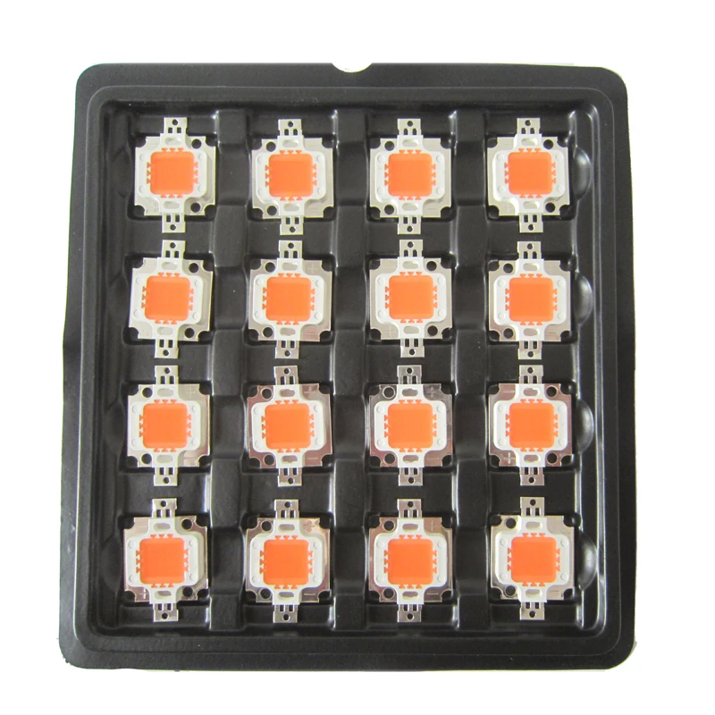

20pcs 30mil Super Bright 10W Full Spectrum 400~840nm SMD LED Grow Chip BridgeLux Light Lamp For Plant Grow