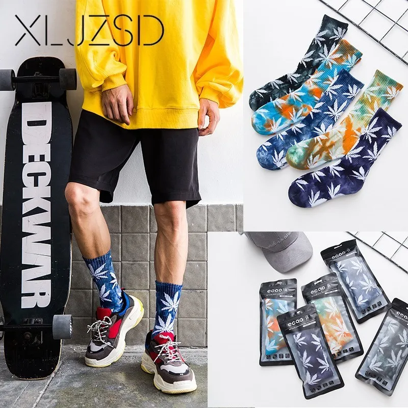 XLJZSD 1 пара модный бренд 2019 Новое поступление мужские Гольфы дезодорирующие