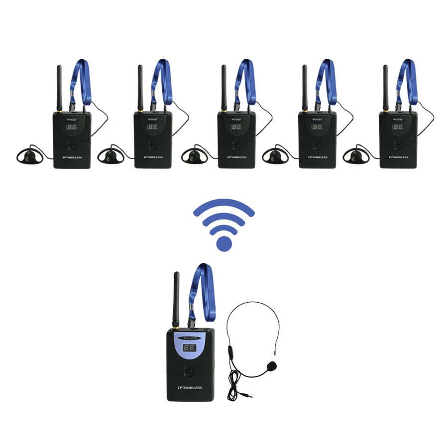 TP-WIRELESS БЕСПРОВОДНОЙ 2.4 ГГц Беспроводной Экскурсовод Система Беспроводная