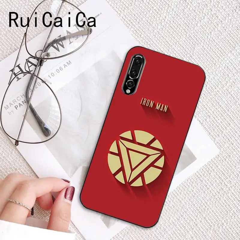 Ruicaica Marvel DC супергерой логотип Мстители черный чехол для телефона Huawei P9 P10 Plus Mate9 10