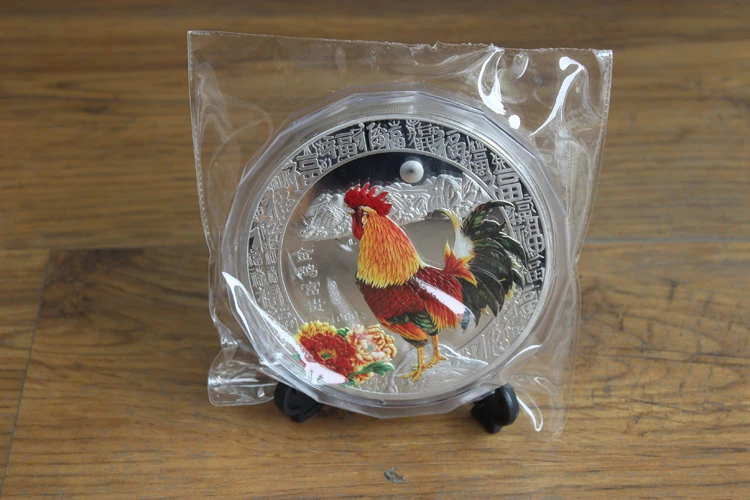 limited edition collection- 2020 Chinese year of the rooster color 1 KG silver plating Collection medal set | Дом и сад