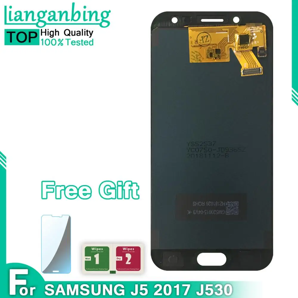 ЖК дисплей для SAMSUNG Galaxy J5 2017 J530 J530F с сенсорным экраном и дигитайзером в сборе