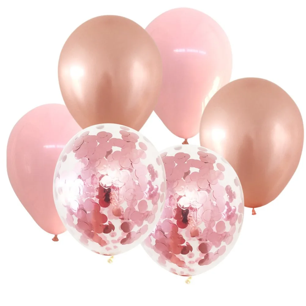 Розово розовые и золотые воздушные шары с 2 светильник розовый воздушный шар