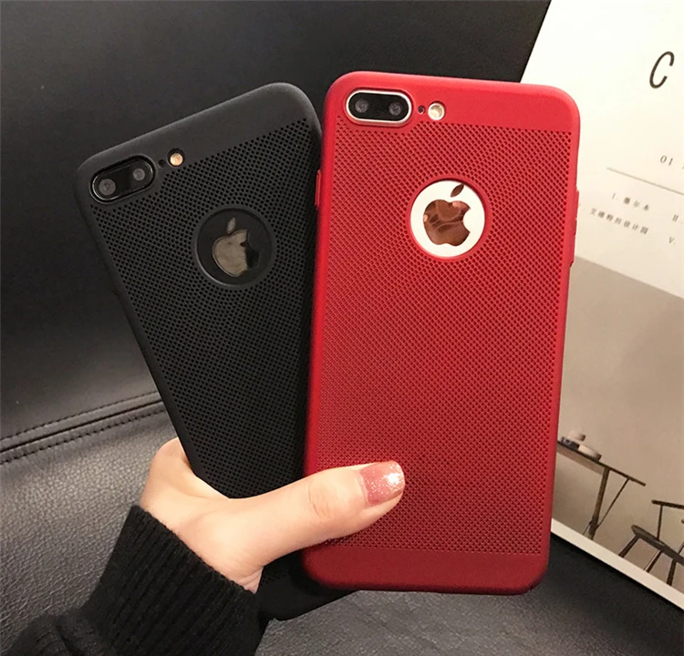 Heat Dissipation PC Case For iPhone XS Max XR X 7 8 Plus 6 6S 5 5S SE Matte Ultra Slim Hard Breathable Protection Shell |