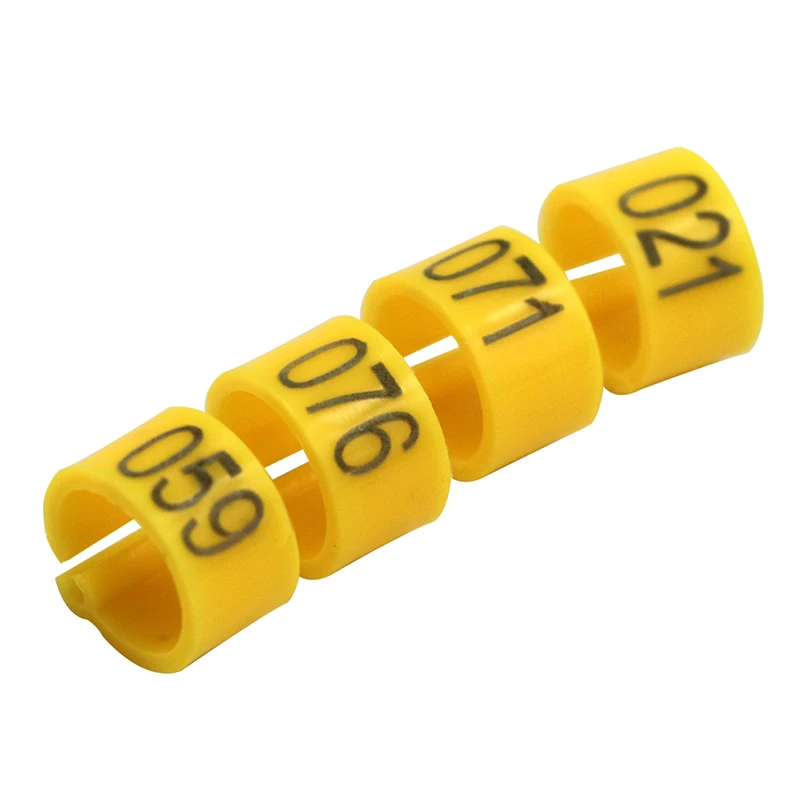 2 Set Of 1-100 Numbered 10mm Poultry Bird Pigeon Duck Chicken Clip Leg Color Foot Rings Pet Management Logo Identification Tool