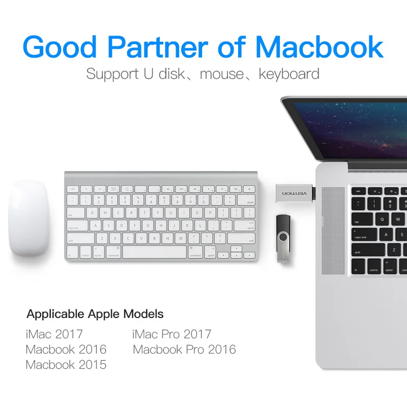 Vention USB адаптер C 3 0 OTG Кабель type конвертер для samsung Galaxy S8 S9 macbook huawei P20 Pro OTG|usb-c usb-c|usb-c