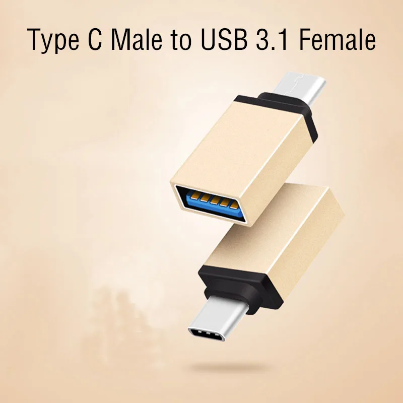 Высокоскоростные зарядные преобразователи USB 3.1 Type C к OTG конвертер мини адаптер