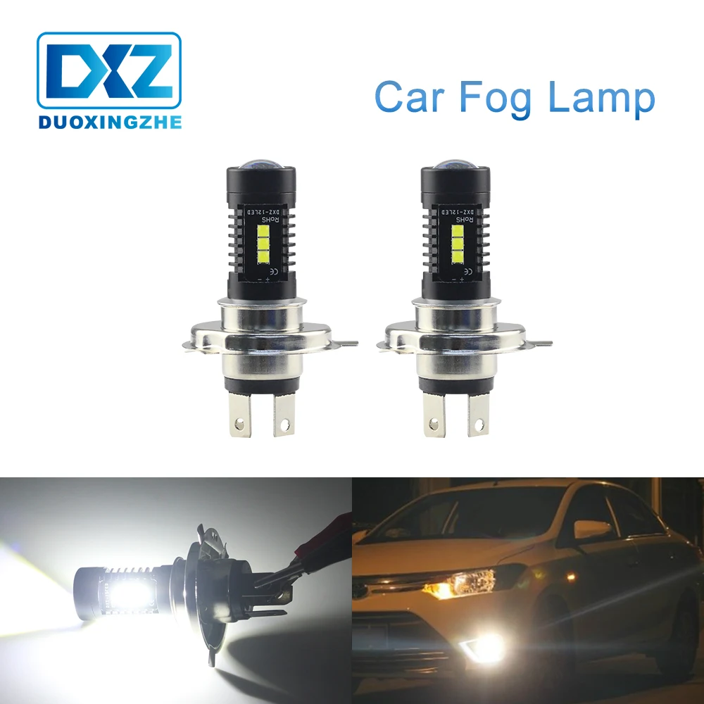 DXZ 1X Автомобильная противотуманная фара h4 led 12v светодиодные лампы H4 canbus 12 SMD