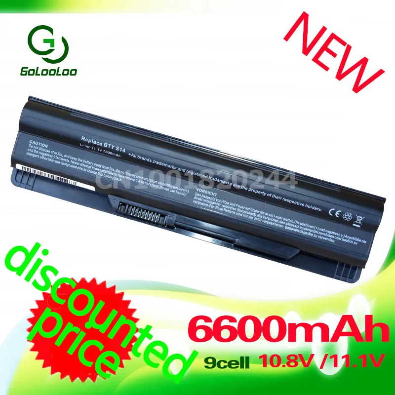 Golooloo 6600 мА/ч 11 1 v батарея для MSI BTY S14 S15 FR700 FX700 CR650 CX650 FX420 FX603 40029683 40029150 40029683|battery for msi|for