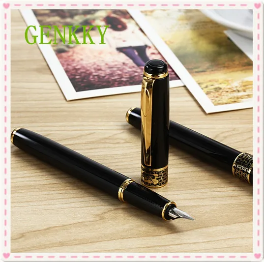 BAIKINGIFT New Arrival Full Metal Fountain Pen Silver / Gold Clip Luxury Business Writing pen | Канцтовары для офиса и дома