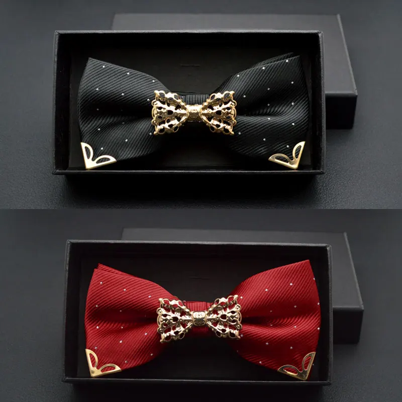 Новый бутик полые металлические украшения для свадьбы жениха мужской шейный