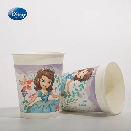 cups 6pcs София для детского дня рождения Декоративная скатерть для вечеринки набор принцесса София вечерние наборы события вечерние наборы; детский душ украшения - Цвет: cups 6pcs
