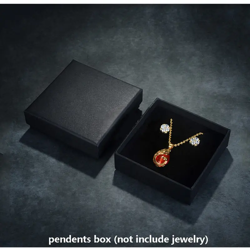 Jewelry Set Box 2 GAGAFFEL Ювелирные изделия Подарки коробки для тонких шармов Кольца Браслеты с серьгами и браслеты для женщин и мужчин наборы ювелирных изделий черные упаковочные коробки - Цвет: Jewelry Set Box 2