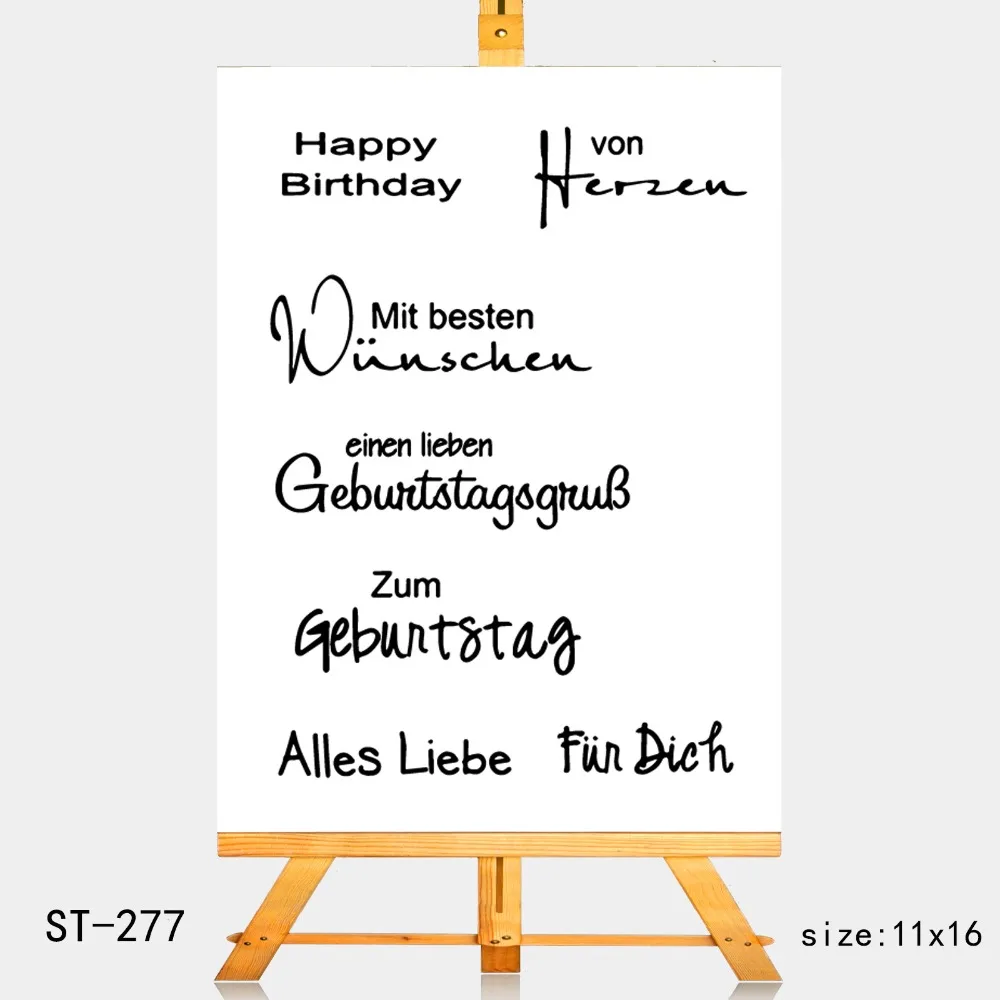

AZSG Happy Easter Stamp Clear Stamps For DIY Scrapbooking Rubber Stamp/ Seal Paper Craft Clear Stamp Card Making