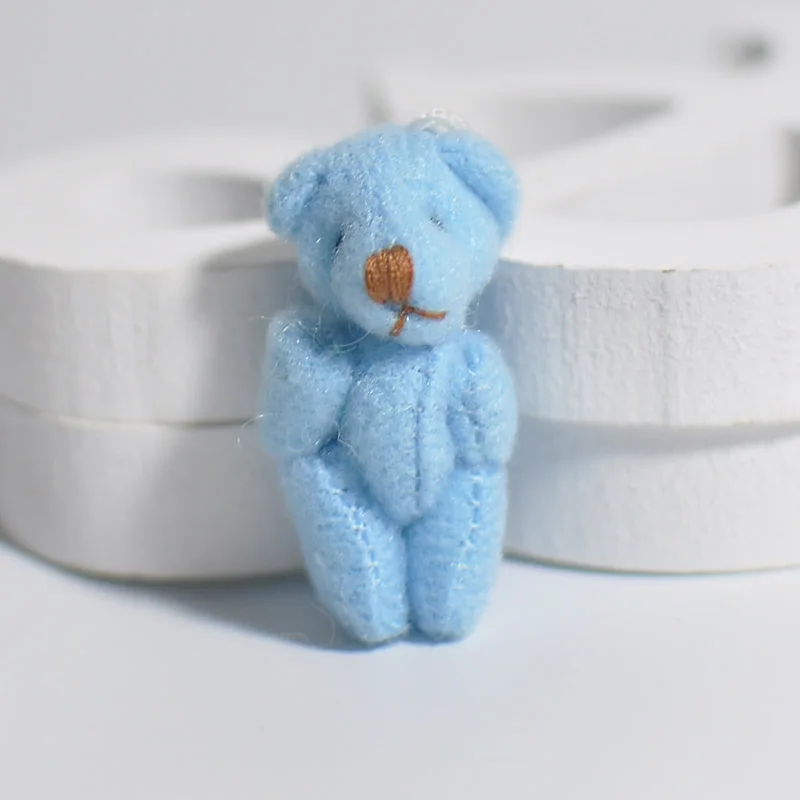 Новый 3 5 см плюшевый мини мишка Мишка маленький набитый аймалы для брелка