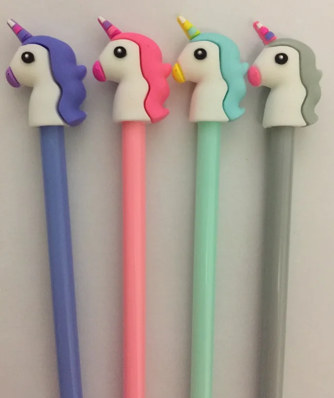Mixed Unicorn 50 шт./партия,,, единорог и Лебедь гелевая ручка Корейская Милая Канцелярия мультфильм творческие школьные поставки, 6 цветов - Цвет: Mixed Unicorn