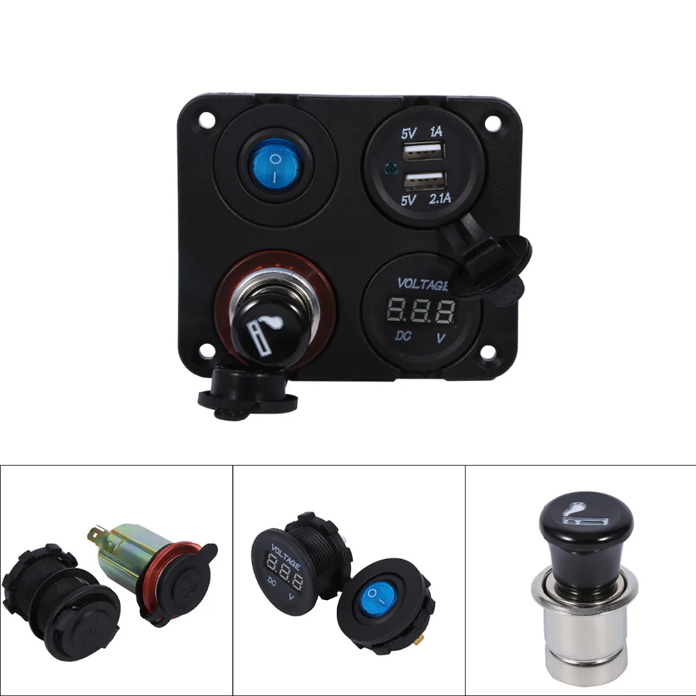 Новинка 100% г. фирменный панельный выключатель 1 Морской стиль двойной USB-порт для