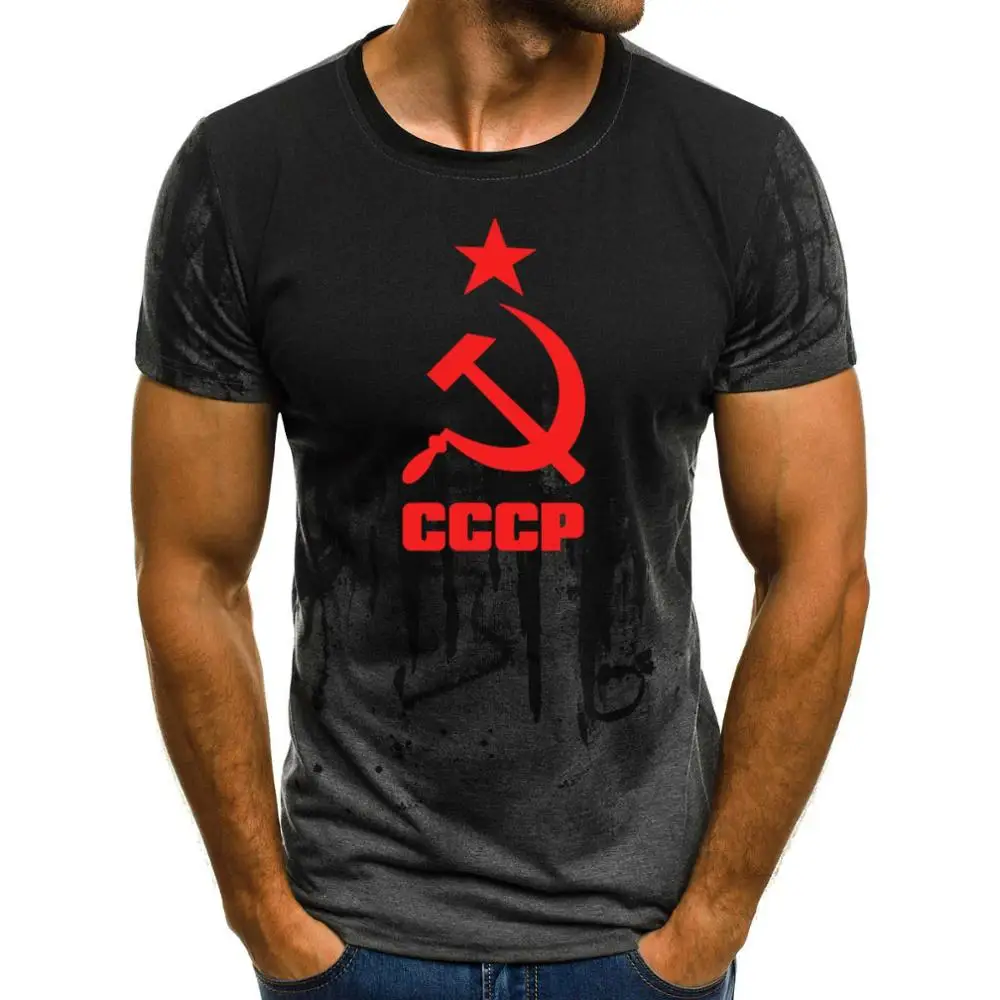 Футболка мужская градиентная хлопок короткий рукав круглый вырез с надписью