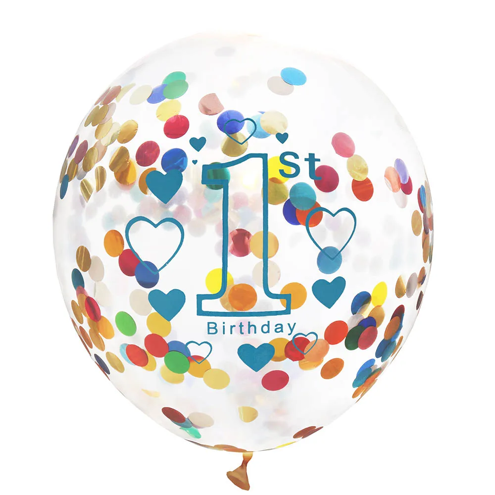 Детский душ 10 шт. латексный воздушный шар &quotКонфетти&quot мальчик девочка первый