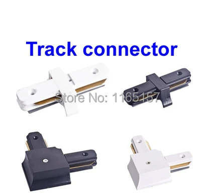 Toika 20pcs LED Track Light Rail Connectors Right Angle Horizontal Commercial track light fixtures Aluminium White Black | Лампы и