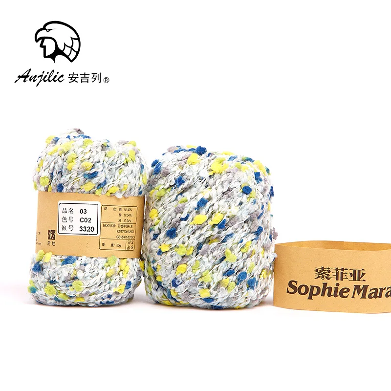 Импортная Толстая шерстяная пряжа с низкой усадкой для ручного вязания пальто и