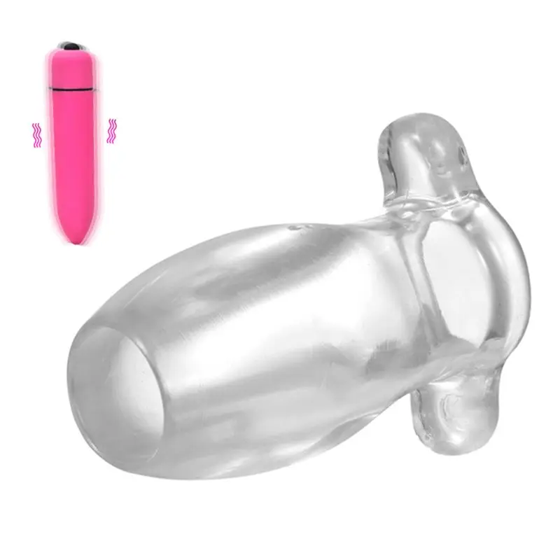 Silicone Hollow Anal Plug Vibrator Massage G-spot Butt Stimulation Sex Toys for Women Men S L Size | Красота и здоровье