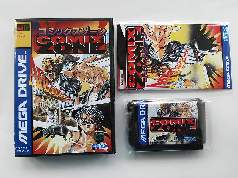MD игра: COMIX ZONE(японская версия! Коробка+ инструкция+ картридж