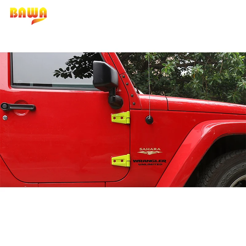 BAWA Car Engine Hood Cover for Jeep Wrangler Jk 2007-2017 ABS Door Hinges Stickers | Автомобили и мотоциклы