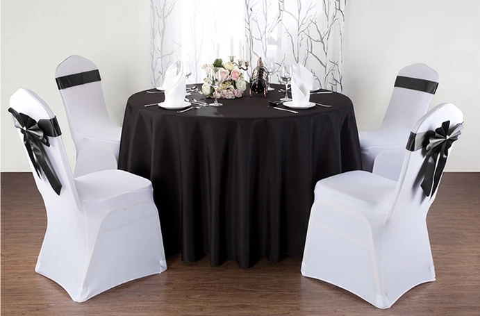 24 цвета свадебные покрытие стола скатерть полиэстер столовое белье в