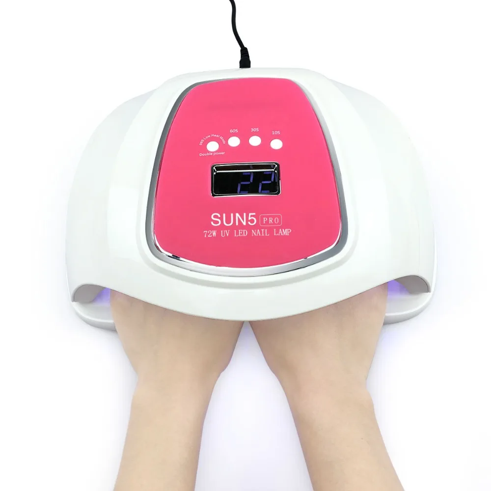 SUN5 PRO 72W UV LED nail light manicure dryer for all gel Polish automatic sensor intelligent temperature control | Красота и