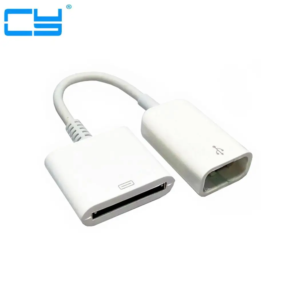 

Адаптер для синхронизации данных и зарядки 30Pin мама-USB для iPhone 4 4S черный/белый
