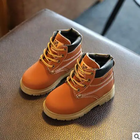 Осень-зима 2017 Лидер продаж Детские повседневные хлопковые ботинки детские