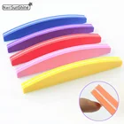 10 шт.лот, пилка для ногтей, буфер, наждачная доска, губка, толстый буфер для ногтей, красочные инструменты для ногтей, 100180 наждачная бумага, подарок, инструмент для дизайна ногтей