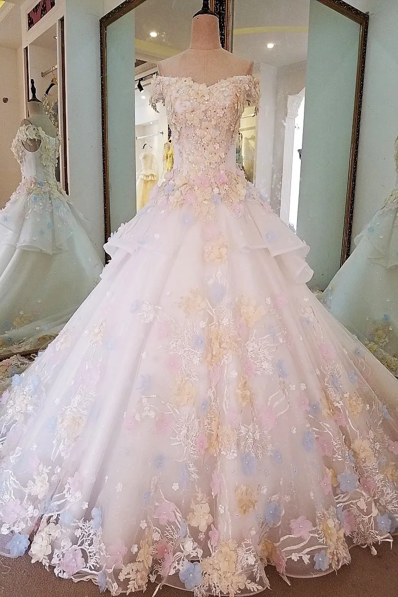 Роскошное бальное платье свадебные платья с длинным шлейфом новинка 2017 стильные