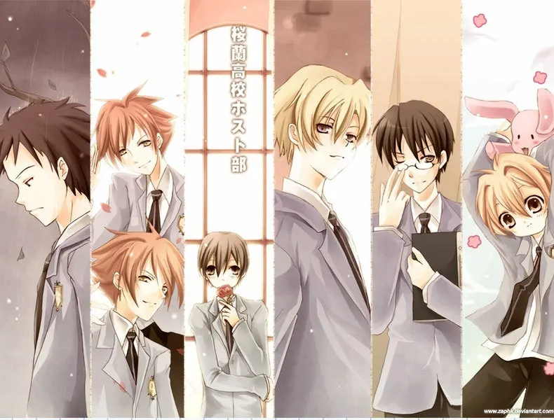 4 шт. Ouran старшеклассник клуб школа Харухи Kyoya Hikaru Такаши костюм для косплея пиджак галстук рубашки и парик для мужчин и женщин